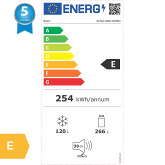 BEKO RCSA406K40XBN kombinovani frižider